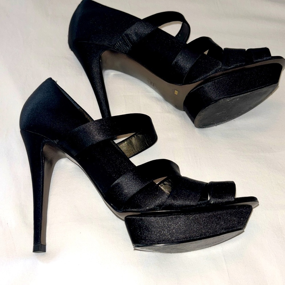 BCBG Maxazria Satin Heels